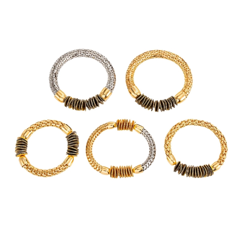 Coordinates Bracelet - Zestaw bransoletek teksturowanych R7UF składający się