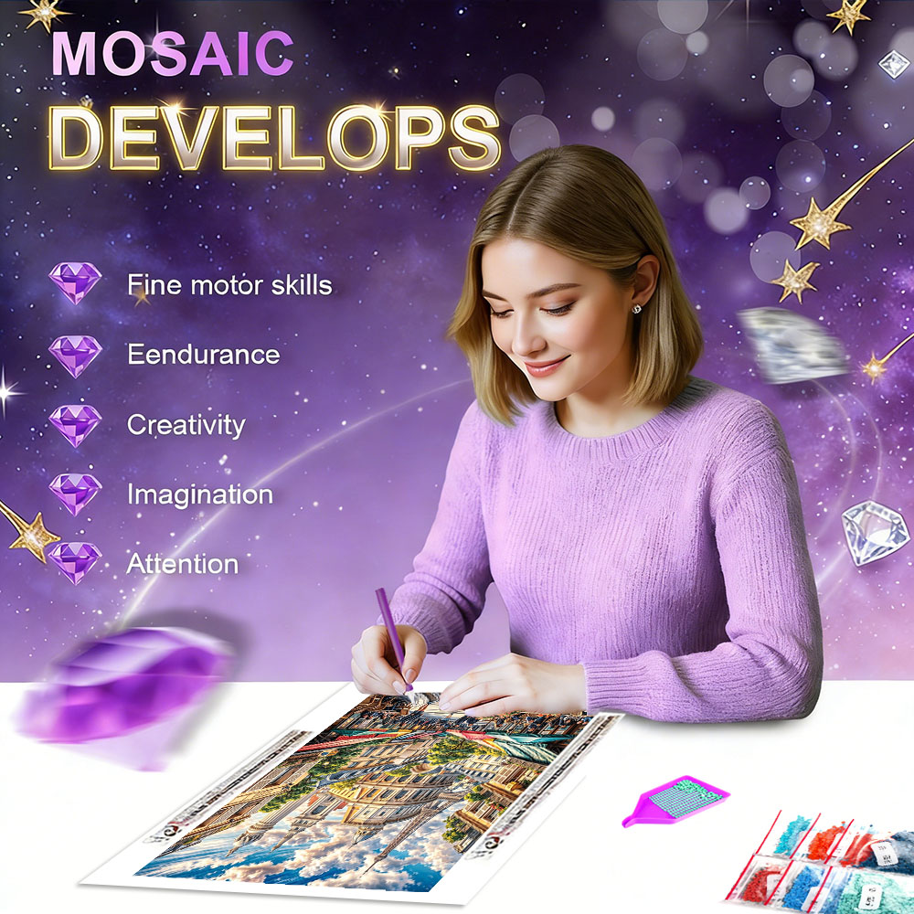 HUACAN Nowości w zakresie malo – Photo Mosaic Print recenzja i cena
