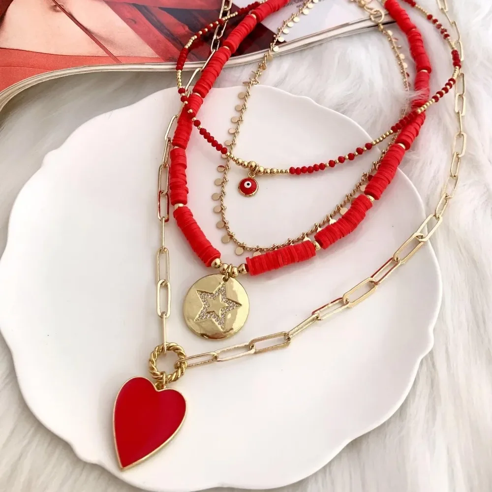 KKBEAD Cyrkonia Gwiazda Czerwo – Birth Flower Necklace recenzja i cena