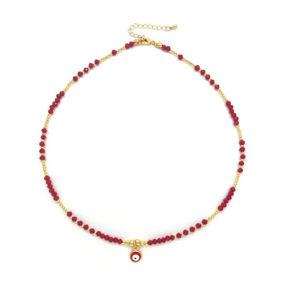 KKBEAD Cyrkonia Gwiazda Czerwo – Birth Flower Necklace recenzja i cena